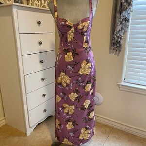 Zara Sexy Dress in Beautiful Print Size Small NWT